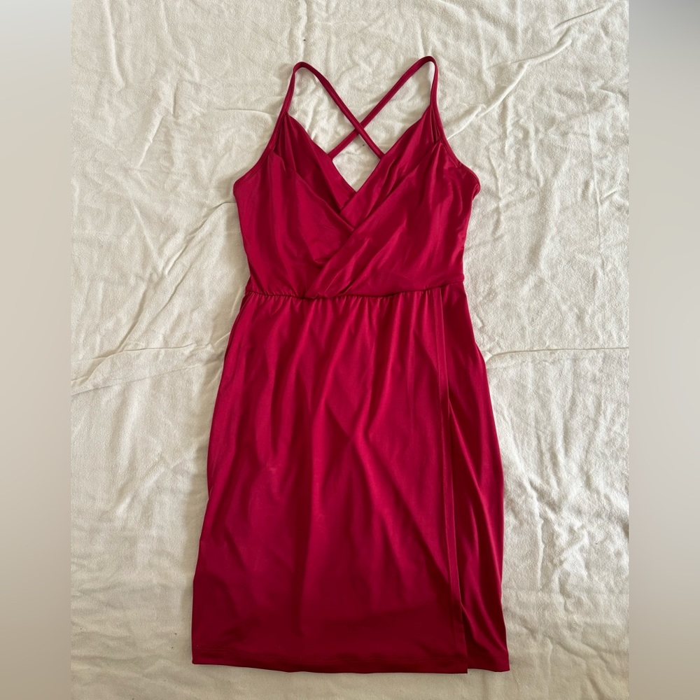 Asos Red Criss cross back dress, size 6
